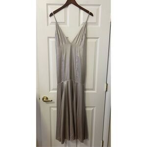 COS METALLIC SLIP DRESS